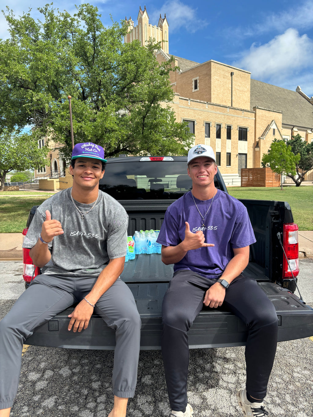 Isaiah 53:5 Purple T-Shirt